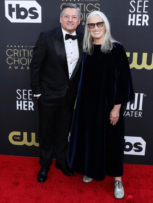 Ted Sarandos, Jane Campion - 27e édition des Critics Choice Awards à Los Angeles, le 13 mars 2022.