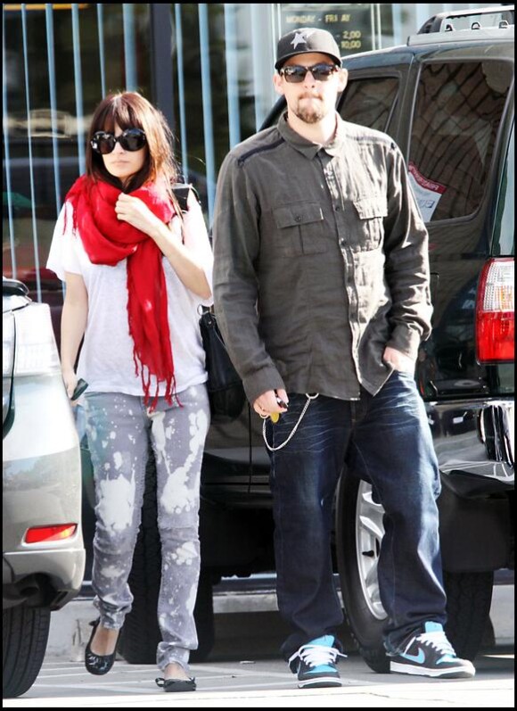 Nicole Richie et Joel Madden ont déjeuné dans Studio City à Hollywood le 11 janvier 2010