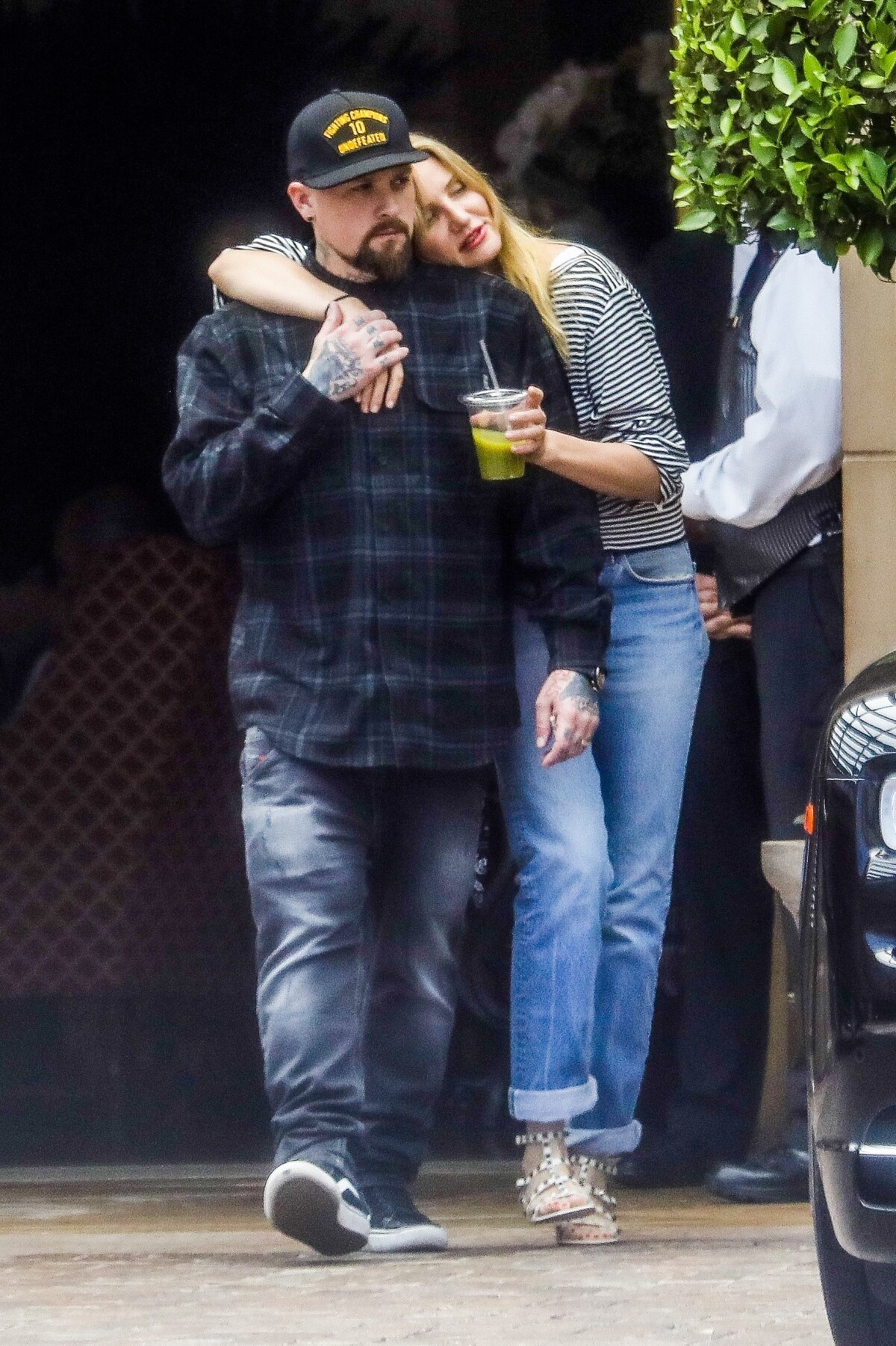 Photo Exclusif Cameron Diaz Et Son Mari Benji Madden Sortent D Un D Jeuner En Amoureux Au