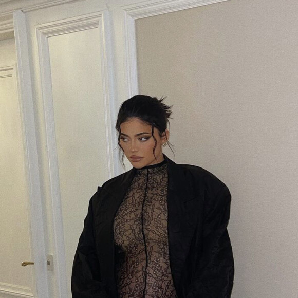 Kylie Jenner, enceinte de son deuxième enfant (un garçon qu'elle a prénommé Wolf). Septembre 2021.