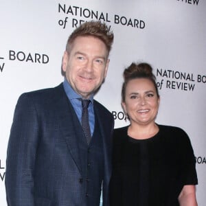 Kenneth Branagh et Lindsay Brunnock - Photocall du gala "2022 National Board Review Awards" à New York, le 15 mars 2022.