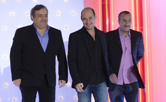 Didier Bourdon, Bernard Campan et Pascal Legitimus - Enregistrement de l'émission "Vivement dimanche" à Paris, le 29 janvier 2013.