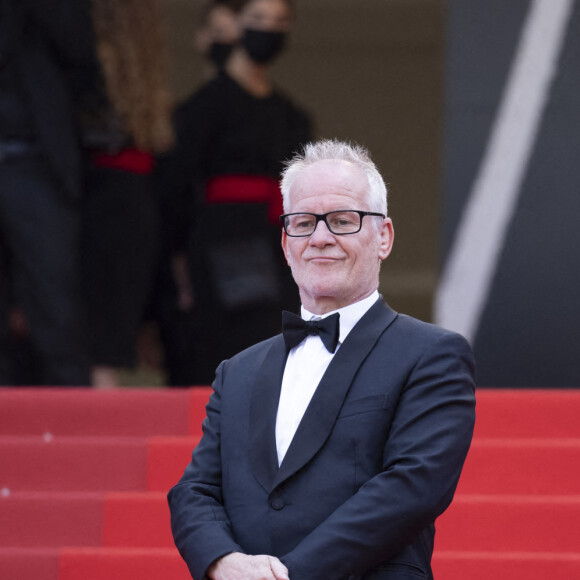 Thierry Frémaux, Pierre Lescure - Montée des marches du film « France » lors du 74ème Festival International du Film de Cannes. Le 15 juillet 2021 © Borde-Jacovides-Moreau / Bestimage  Red carpet for the movie « France » during the 74th Cannes International Film festival. On July 15th 2021 