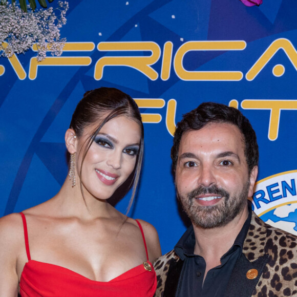 Exclusif - Diego El Glaoui, Iris Mittenaere, Kamel Ouali et son ami - Dîner gala de l'association "Children of Africa" à Abidjan, le 11 mars 2022. © Olivier Borde / Bestimage