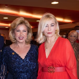 Exclusif - Samuel Le Bihan, Dominique Ouattara et Emmanuelle Béart - Dîner gala de l'association "Children of Africa" à Abidjan, le 11 mars 2022. © Olivier Borde / Bestimage