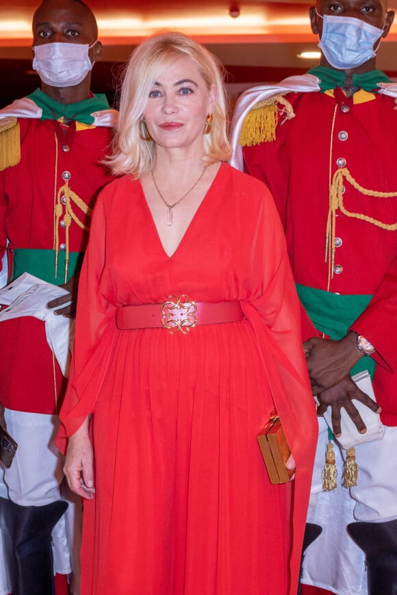 Exclusif - Emmanuelle Béart - Dîner gala de l'association "Children of Africa" à Abidjan, le 11 mars 2022. © Olivier Borde / Bestimage