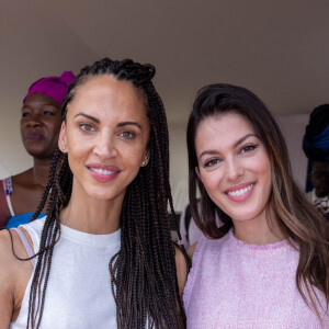 Exclusif - Noémie Lenoir et Iris Mittenaere - Visite du groupe scolaire d'excellence Children of Africa d'Abobo à Abidjan. Le 11 mars 2022. © Olivier Borde / Bestimage