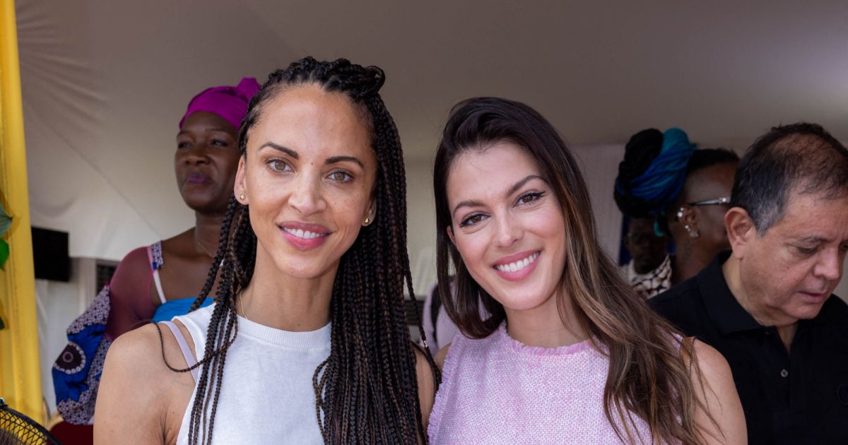 Exclusif - Noémie Lenoir et Iris Mittenaere - Visite du groupe scolaire ...