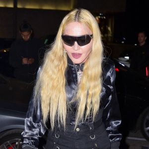 Exclusif - Madonna a dîné avec un ami au restaurant Craig's à West Hollywood, le 17 mars 2022.