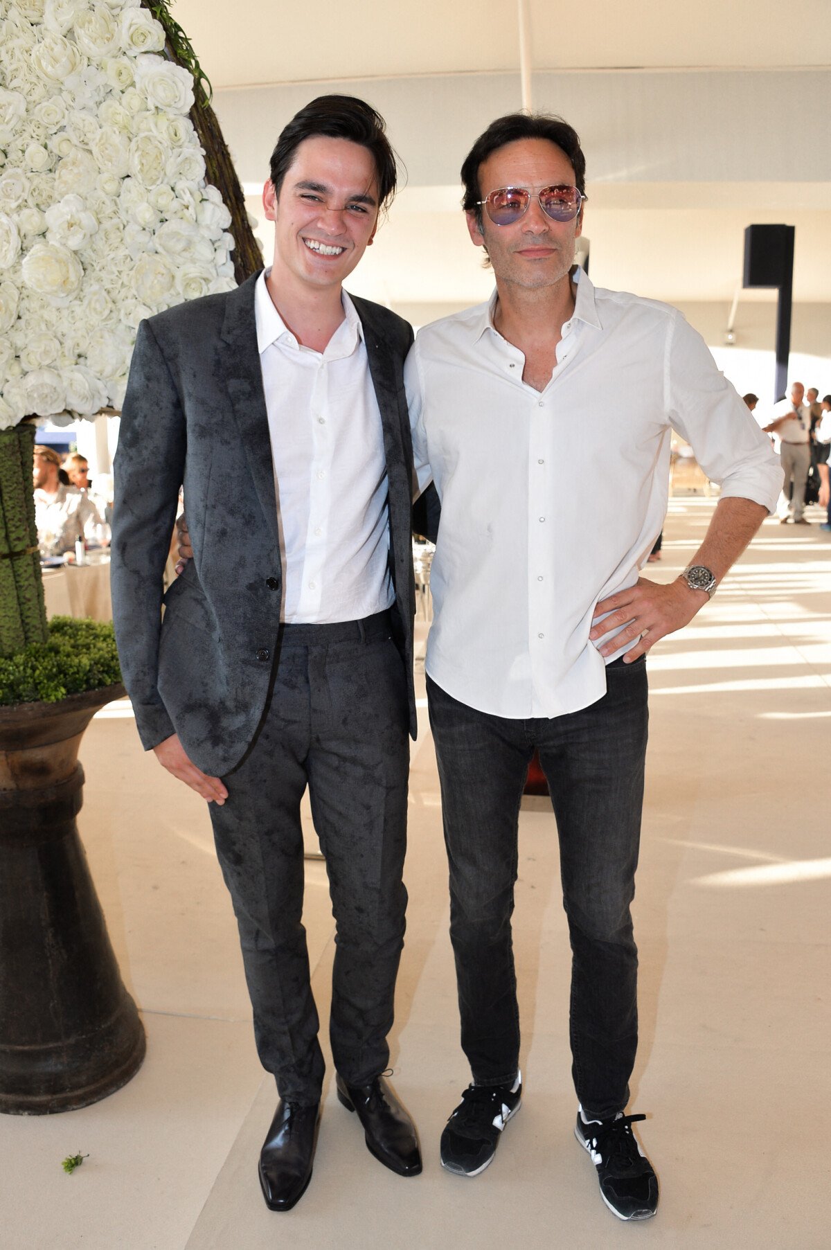 Photo : Anthony Delon et son frère Alain-Fabien Delon - Longines Paris  Eiffel Jumping au Champ de Mars à Paris, le 5 juillet 2019. © Veeren  Ramsamy/Bestimage - Purepeople