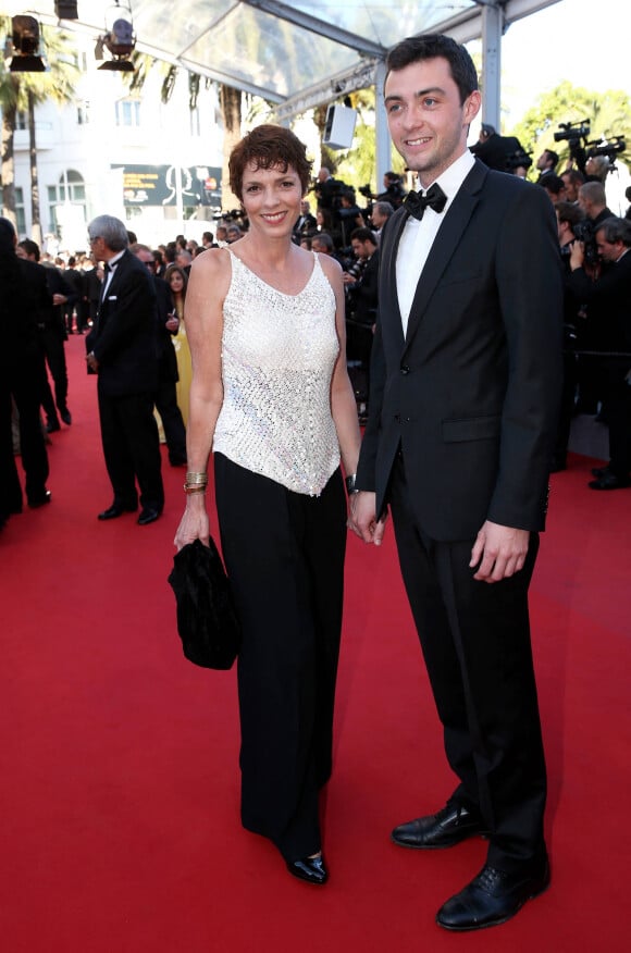 Elizabeth Bourgine et son fils Jules - Montée des marches du film "Inside Out" (Vice-Versa) lors du 68 ème Festival International du Film de Cannes, à Cannes le 18 mai 2015. 