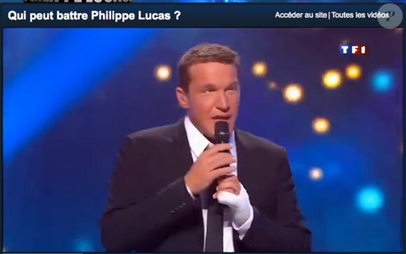 Benjamin Castaldi lors de l'émission "Qui peut battre Philippe Lucas ?" (samedi 16 janvier 2010)