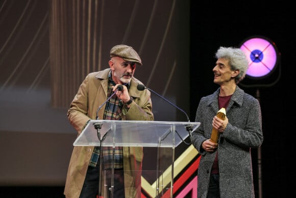 Bruno Merle, Olivier Abbou - Cérémonie de clôture du festival Séries Mania à Lille le 25 mars 2022. © Stéphane Vansteenkiste/Bestimage 