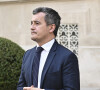 Gérald Darmanin, ministre de l'Intérieur lors de la cellule de crise sur l'accueil des réfugiés ukrainiens en France au ministère de l'intérieur hôtel de Beauvau, à Paris