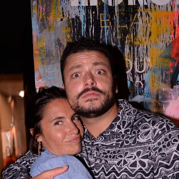 Alessandra Sublet, Kev Adams lors de la soirée de lancement du Fridge, le nouveau comedy club de Kev Adams à Paris le 24 septembre 2020. © Rachid Bellak / Bestimage  Exclusive - No web en Suisse / Belgique