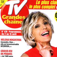 Évelyne Dhéliat en couverture du nouveau numéro du magazine TV Grandes Chaînes paru le 28 mars 2022