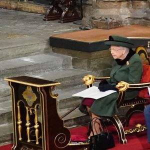La reine Elisabeth II d'Angleterre - Service d'action de grâce en hommage au prince Philip, duc d'Edimbourg, à l'abbaye de Westminster à Londres, le 29 mars 2022. Le prince Philip, duc d'Edimbourg, est décédé Le 9 avril 2021.