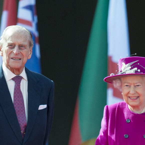 Le prince Philip, duc d'Edimbourg - La reine Elisabeth II au lancement des jeux du Commonwealth à Londres le 13 mars 2017.