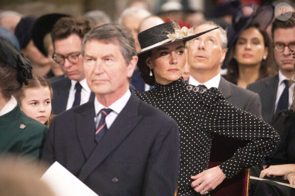 Catherine (Kate) Middleton, duchesse de Cambridge,, La princesse Charlotte de Cambridge, - Service d'action de grâce en hommage au prince Philip, duc d'Edimbourg, à l'abbaye de Westminster à Londres, le 29 mars 2022. Le prince Philip, duc d'Edimbourg, est décédé Le 9 avril 2021.