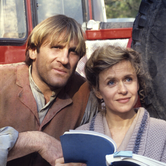 Gérard Depardieu et sa femme Elisabeth sur le tournage du film JEAN DE FLORETTE © Alain Canu via Bestimage 