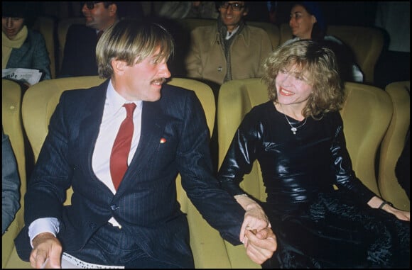 Gérard Depardieu et sa femme Elisabeth lors de la première du film Les Compères en 1983