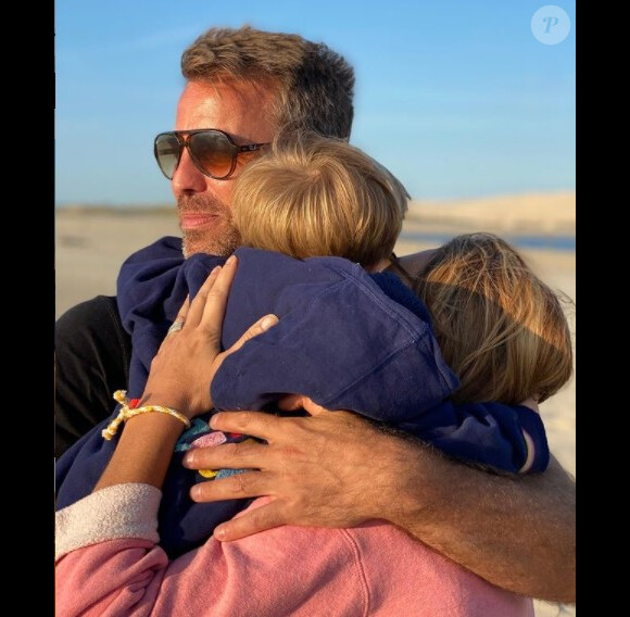 Shirley Bousquet, son compagnon Charles-Henri Watine et leur fils Soren. Instagram. Le 1er septembre 2020.