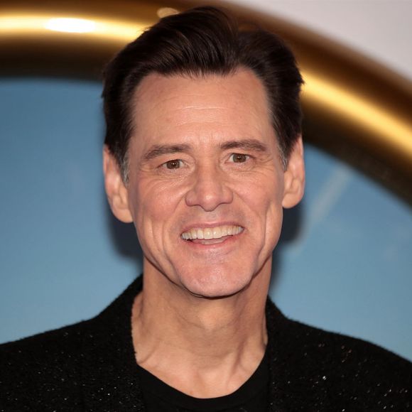 Jim Carrey au photocall de la projection du film Sonic, le film (Sonic the Hedgehog) à Londres le 30 janvier 2020. 