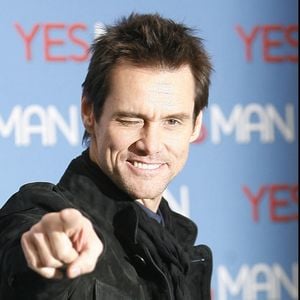 im Carrey Photocall du Film "Yes Man" à Rome