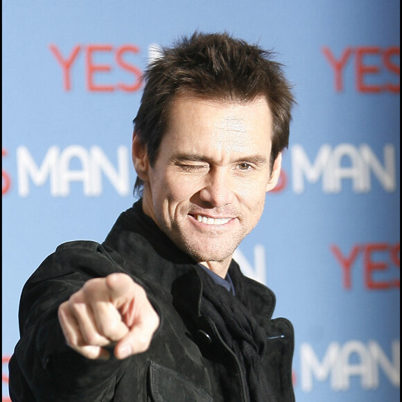 im Carrey Photocall du Film "Yes Man" à Rome