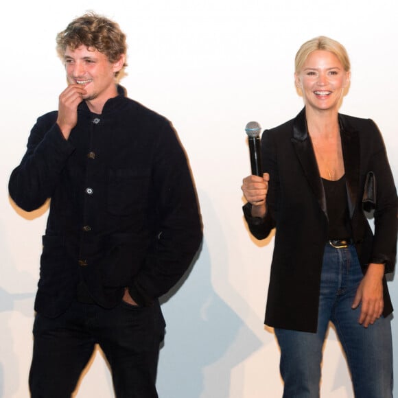 Exclusif - Virginie Efira et son compagnon Niels Schneider lors de la présentation du film "Un amour impossible" lors de la 33ème edition du festival du film francophone à Namur en Belgique le 29 septembre 2018.