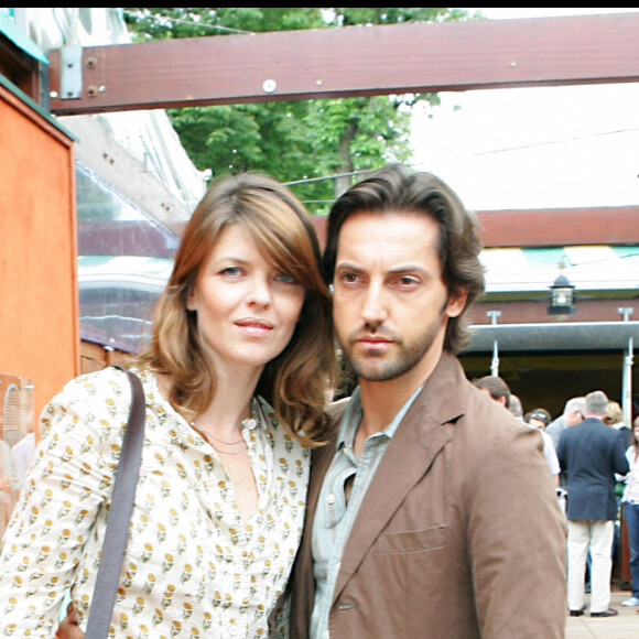Archives : Frederic Diefenthal et Gwendoline Hamon à Roland Garros en 2005