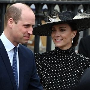 Kate Middleton, le prince William - Sorties du Service d'action de grâce en hommage au prince Philip, duc d'Edimbourg, à l'abbaye de Westminster à Londres.