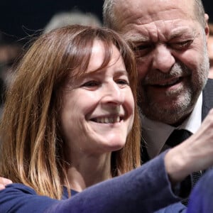 Eric Dupond-Moretti, ministre de la Justice, garde des Sceaux - Le président de la République française et candidat du parti centriste La République en marche (LREM) à la réélection, a effectué son premier grand meeting de campagne à la Défense Arena à Nanterre, France, le 2 avril 2022.