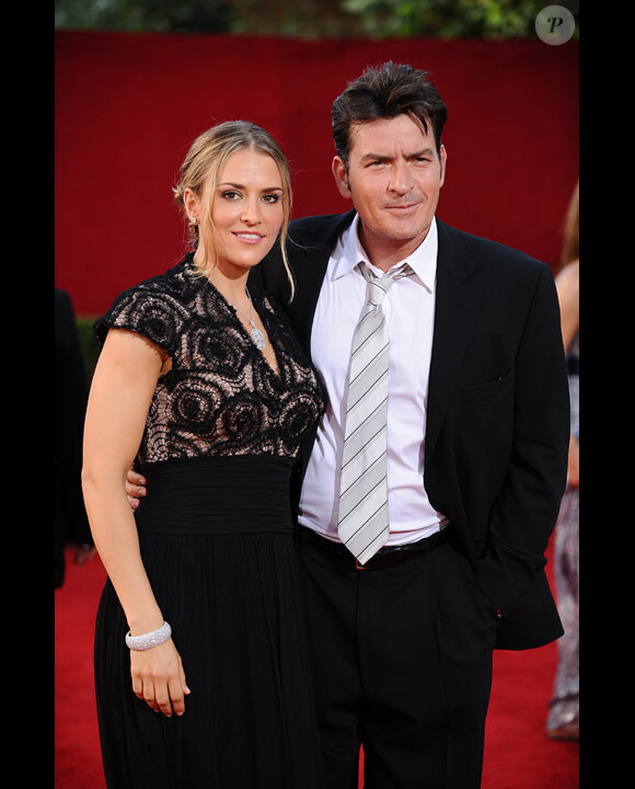 Charlie Sheen et sa femme Brooke Mueller en septembre 2009