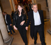 Exclusif - Nicolas Sarkozy et sa femme Carla Bruni-Sarkozy - Dîner des "Femmes Culottées" Etam au Musée de la Monnaie à Paris le 22 mars 2022.