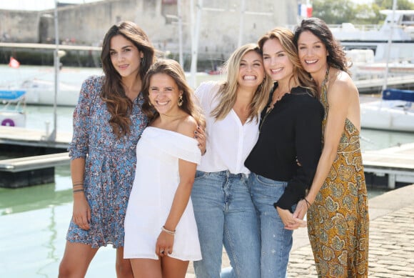 Naima Rodric, Marthe Fieschi, Jennifer Dubourg-Bracconi, Melanie Maudran et Maelle Mietton - Photocall de la série "Un si grand soleil" lors de la 21ème édition du Festival de la Fiction TV de la Rochelle. Le 14 septembre 2019 © Patrick Bernard / Bestimage