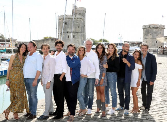 Maelle Mietton, Christophe Favre, guest, Folco Marchi, Alban Aumard, Jennifer Dubourg-Bracconi, Yvon Back, Naima Rodric, Melanie Maudran, Moise Santamaria, Marthe Fieschi, Fred Bianconi - Photocall de la série "Un si grand soleil" lors de la 21ème édition du Festival de la Fiction TV de la Rochelle. Le 14 septembre 2019 © Patrick Bernard / Bestimage