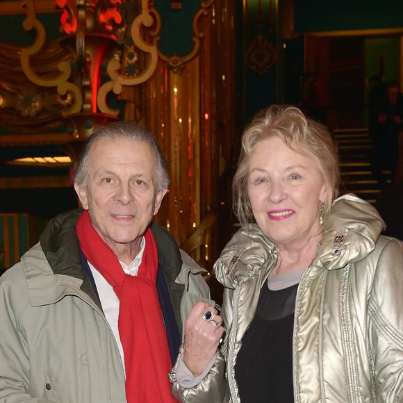 Exclusif - Roland Giraud et sa femme Maaïke Jansen à la générale du spectacle musical Les Choristes au théâtre des Folies Bergère à Paris, France, le 2 mars 2017 © Gorassini-Moreau/Bestimage 