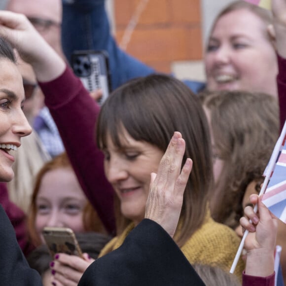 Le prince Charles et la reine Letizia d'Espagne - Inauguration de la galerie "The Spanish Art Gallery" à Bishop Auckland, Royaume Uni, le 5 avril 2022.