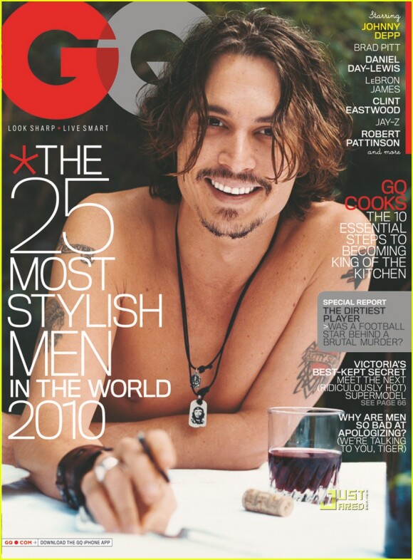 Johnny Depp en couverture de GQ
