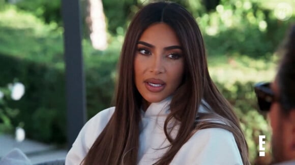 Kim lors de l'émission de téléréalité américaine L'Incroyable Famille Kardashian (KUWTK) 