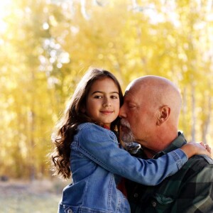 Bruce Willis et sa fille Maybel pour les dix ans de la petite fille @ Instagram / Emma Willis
