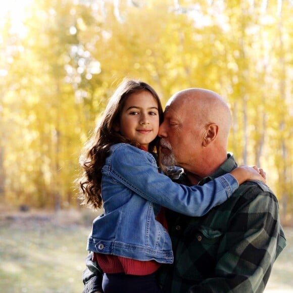 Bruce Willis et sa fille Maybel pour les dix ans de la petite fille @ Instagram / Emma Willis
