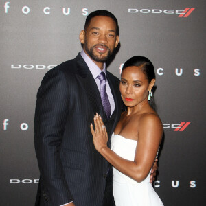 Will Smith et sa femme Jada Pinkett Smith - Avant-première du film "Focus" à Hollywood.
