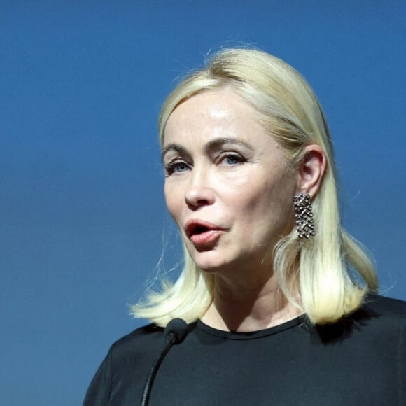 Emmanuelle Béart est la présidente du jury de la 22e édition du Festival du Film Francophone de Grèce à Athènes, le 29 mars 2022.