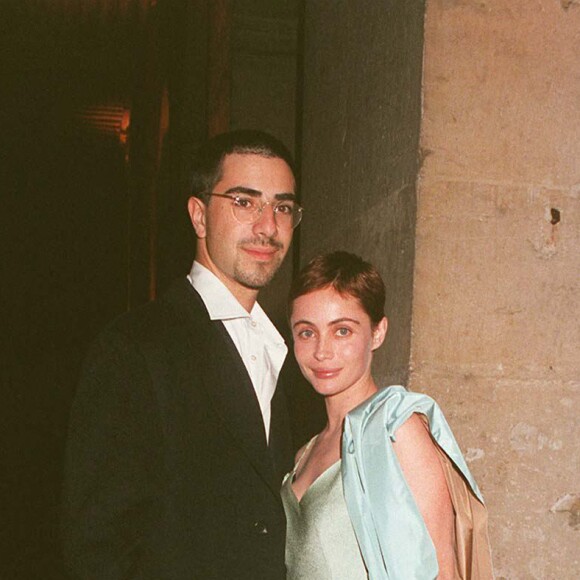 David Moreau et Emmanuelle Béart - Visite privée de la rétrospective Georges De La Cour au Grand Palais de Paris.