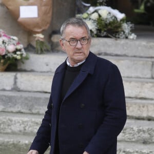 Christophe Dechavanne - Sorties des obsèques de Jean-Pierre Pernaut en la Basilique Sainte-Clotilde à Paris, France. © Denis Guignebourg/BestImage