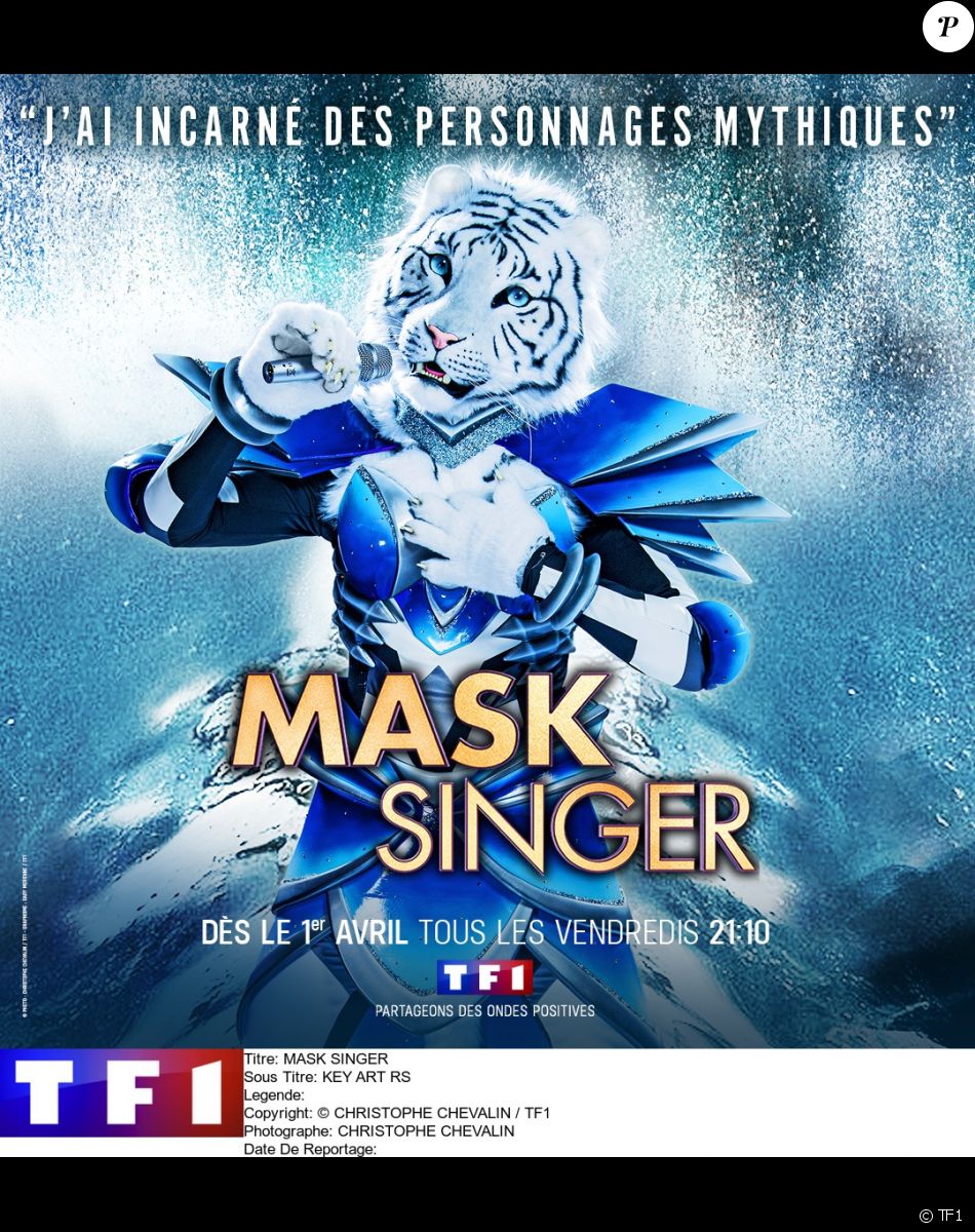 La Tigresse dans la saison 3 de "Mask Singer" diffusée sur TF1 en avril 2022.