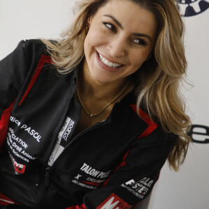 Candice Pascal lors de la 3ème édition du célèbre Challenge Automobile caritatif Féminin "Talon Piste, Woman Charity Racing Challenge" au Circuit Bugatti du Mans le 20 mars 2022.  © Denis Guignebourg / Bestimage 