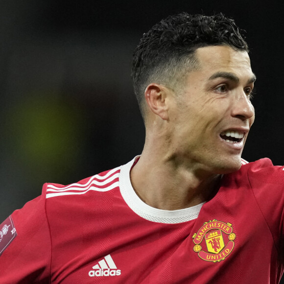 Cristiano Ronaldo lors du match de FA Cup Emirates au stade Old Trafford à Manchester, Royaume Uni, le 4 février 2022. Le match s'est terminé sur un match nul 1-1. © Andrew Yates/Sportimage/Cal Sport Media/Zuma Press/Bestimage